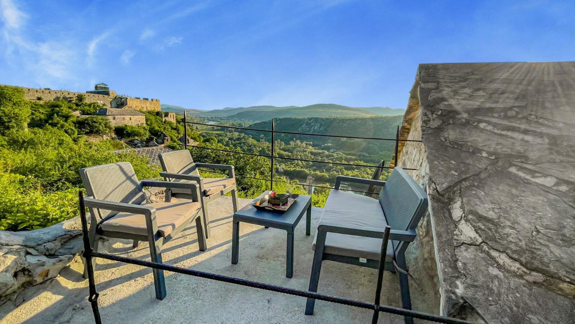 Villa Historic Pocitelj With Pool And Incredible Views On The River And Landmarks Kültér fotó